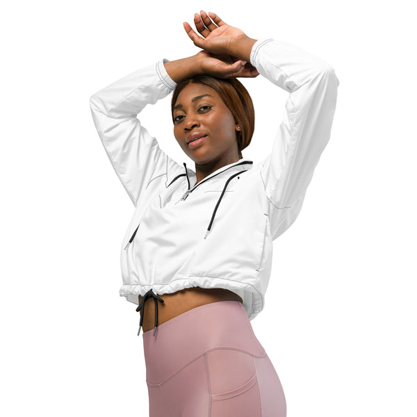 Women's cropped windbreaker – SilverBaX Brand